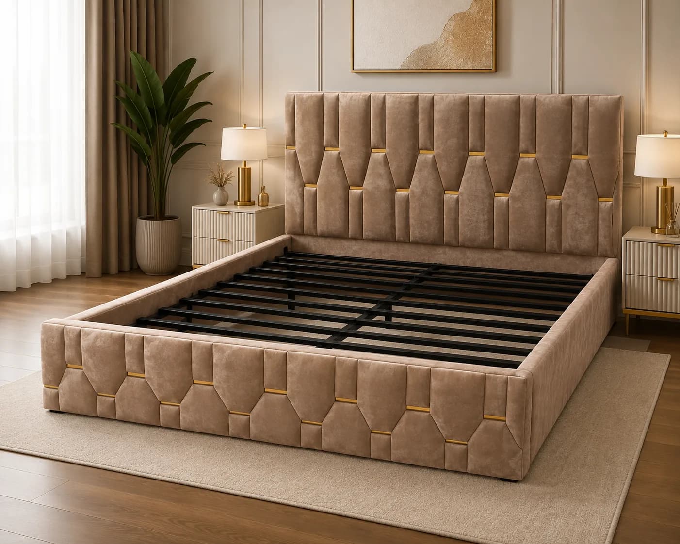 Prestige Geometric Bed Frame