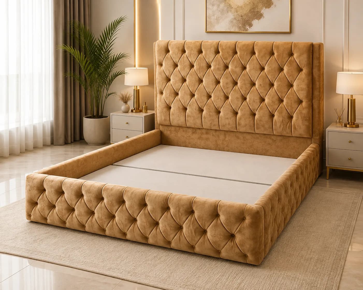 Verona Diamond Bed Frame