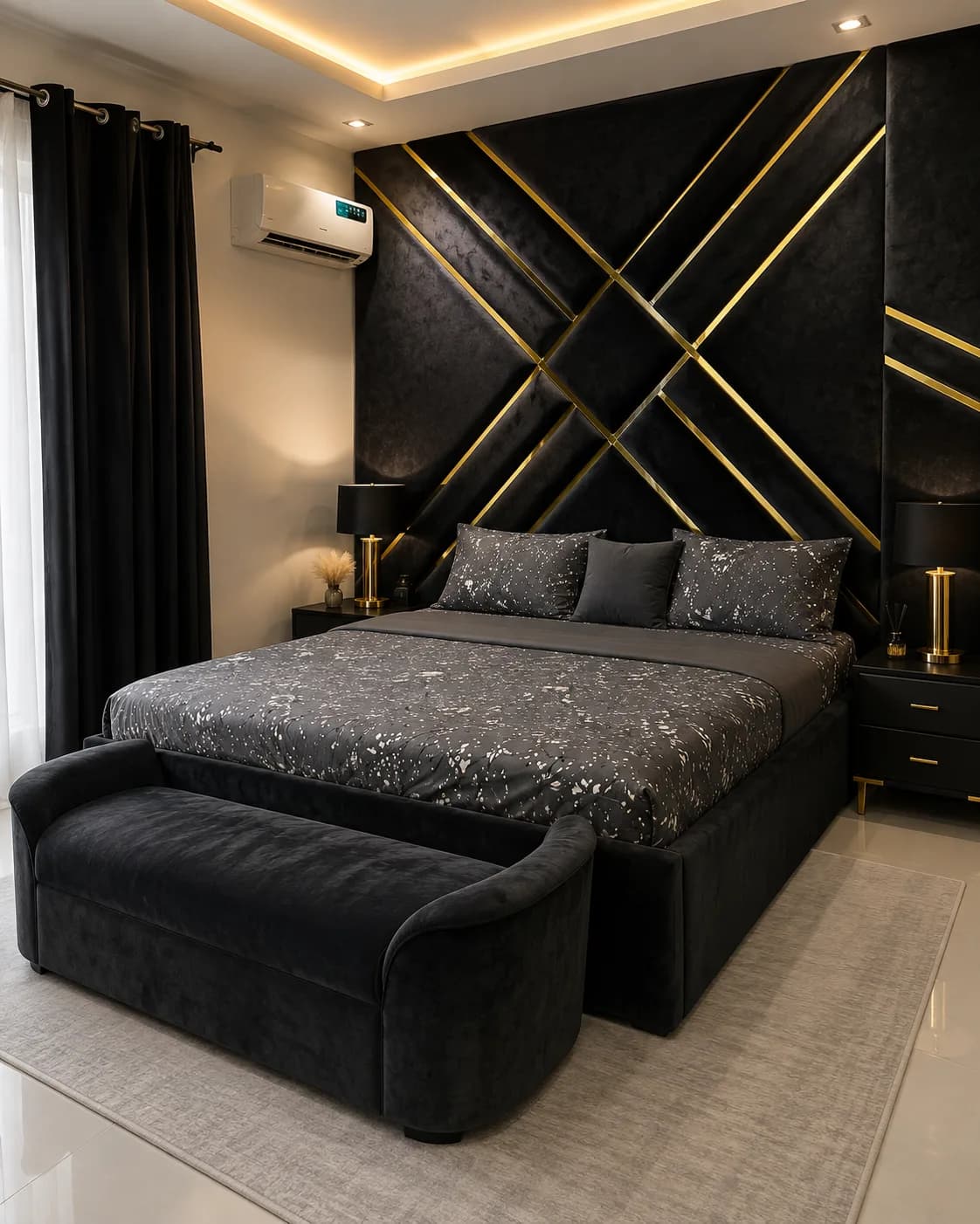 Noir Luxe Bed Frame