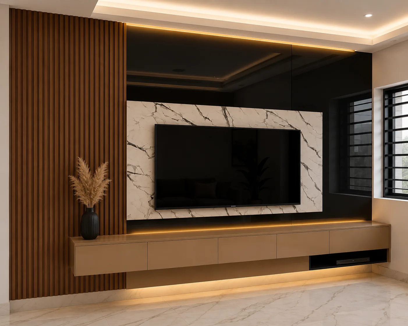Horizon Luxe Entertainment Wall