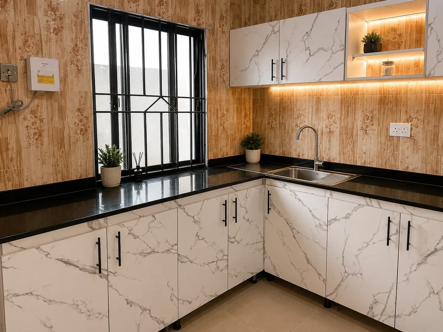 Carrara Luxe Modular Kitchen