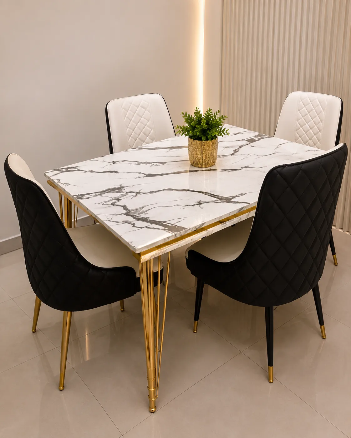 Aurora Marble Dining Set